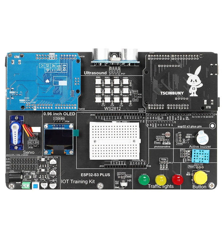 TSCINBUNY IoT Development Board ESP32-S3-PLUS Starter Electronics Kit for Arduinos Programmable Professional Educational Kit