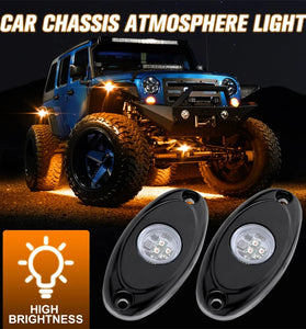 4PCS / 6PCS Car Chassis Light for Jeep ATV SUV Offroad Car Truck Boat Waterproof Underglow LED Neon Lights