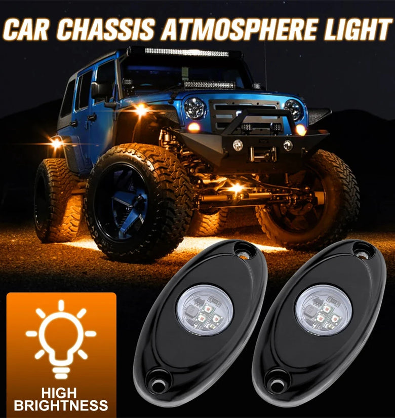 4PCS / 6PCS Car Chassis Light for Jeep ATV SUV Offroad Car Truck Boat Waterproof Underglow LED Neon Lights