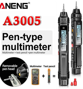 ANENG A3005 Digital Multimeter Pen Type 4000 Counts Professional Meter Non-Contact Auto AC/DC Voltage Ohm Diode Tester For Tool