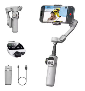 AOCHUAN Smart X2 3-Axis Smartphone Gimbal Built-in Extension Rod OLED Display Anti-shake Technology for iOS and Android
