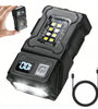 Mini Portable Keychain Light With Rotatable Head, Magnetic Base, Ideal For Repairing, Camping, Emergency, And Night Use