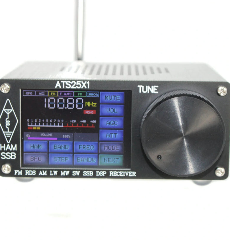 Upgraded ATS25X1 2.4Inch Touch Screen Si4732 Chip All Band Radio Receiver DSP Receiver FM LW MW and SW SSB