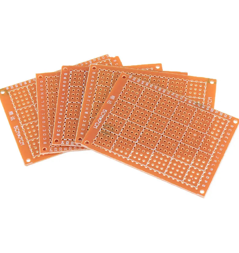 100pcs Universal PCB Board 5x7cm 2.54mm Hole Pitch DIY Prototype Paper Printed Circuit Board Panel Single Sided Board