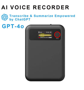 L8 64G AI ChatGPT Recorder Real Time Transcription APP Control Portable Voice Recorder Voice to Text Meeting Summary AI Smart Recording Device