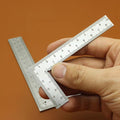 Stainless Steel L Square Ruler Right Angle Measuring Tool 100mm 150mm 300mm Double-Sided Scale for Carpentry Framing Roofing Layouts