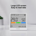 NEW 1/2PCS Atuman THSE Temperature and Humidity Meter with Ultra-Sensitive Sensors Type-C Rechargeable Wide Range Monitoring Clear LCD Display and Power Failure Memory