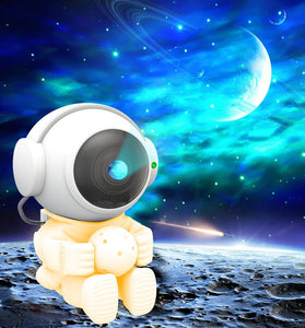 LIXINCORDA Astronaut Starry Sky Projection Lamp Starry Sky Atmosphere Night Light Astronaut Nebula Projector Lamp
