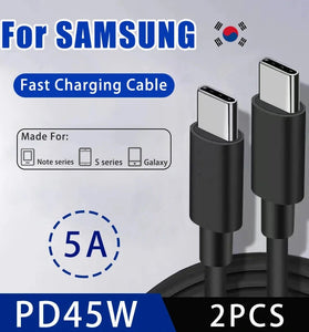 5A 45W Type-C to Type-C Cable Fast Charging Data Transmission Copper Core Line 1M Long for iPhone 15 15 Plus for Huawei Pura70 Ultra for Xiaomi Civi4 Pro for Samsung Galaxy S24