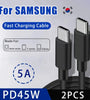 5A 45W Type-C to Type-C Cable Fast Charging Data Transmission Copper Core Line 1M Long for iPhone 15 15 Plus for Huawei Pura70 Ultra for Xiaomi Civi4 Pro for Samsung Galaxy S24