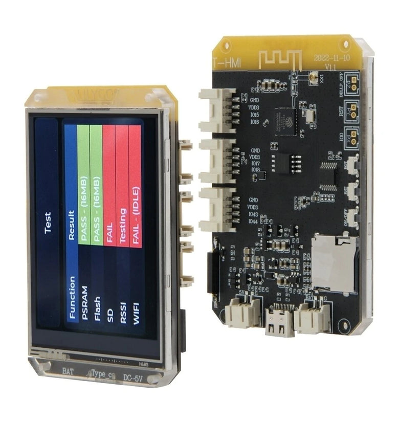 LILYGO T-HMI ESP32-S3 2.8 inch Resistive Touch Screen Support TF WIFI bluetooth Development Board