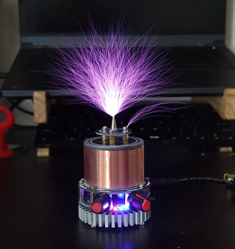Maxgeek SSTC Mini Tesla Coil Music Double Class-E Solid State Tesla Coil Artificial Teaching Tool