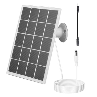 10W Solar Panel Charger Waterproof Solar Panel for Ring Camera 360 Adjustable Wall Mount for Ring Stick Up Cam/Spotlight Cam