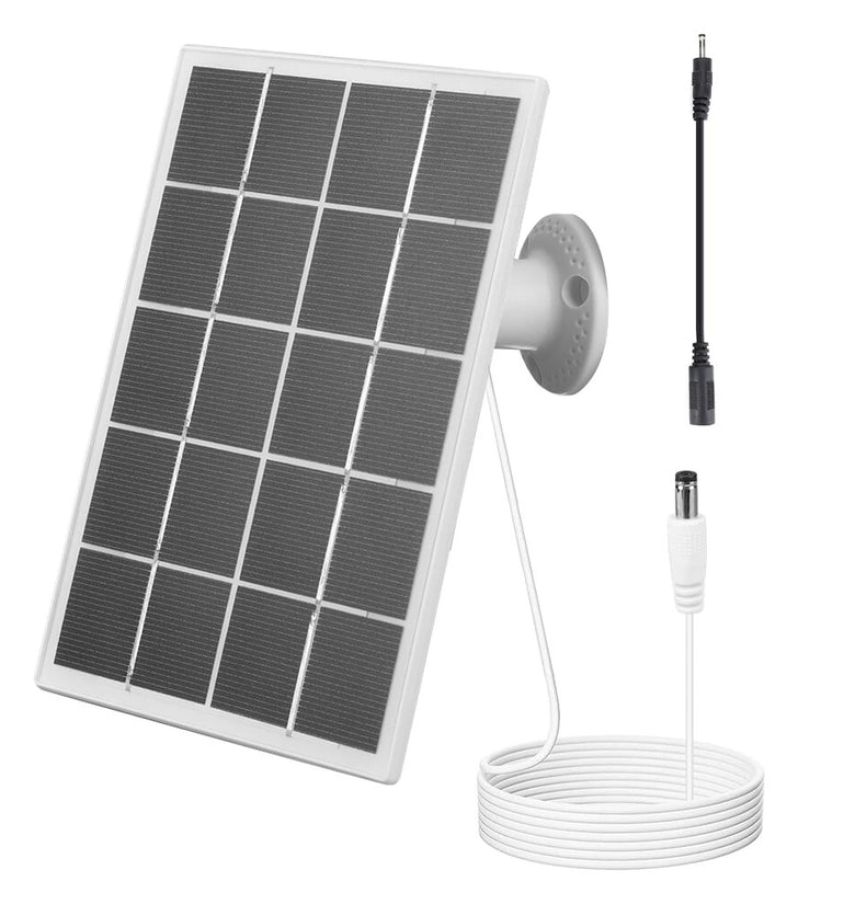 10W Solar Panel Charger Waterproof Solar Panel for Ring Camera 360 Adjustable Wall Mount for Ring Stick Up Cam/Spotlight Cam