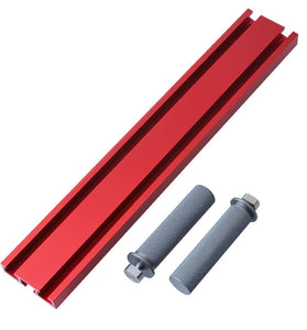 19/20mm Woodworking Planing Stop Board Dog Hole Baffle Plate Workbench Positioning Fixing Clamp Aluminum T Track Plate Bench