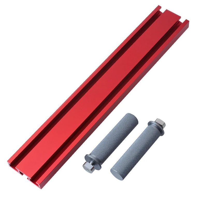 19/20mm Woodworking Planing Stop Board Dog Hole Baffle Plate Workbench Positioning Fixing Clamp Aluminum T Track Plate Bench