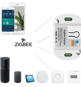 eWelink Wireless Zigbe Smart Switch 10A Support Alexa Smartthings Voice & App Remote Control Switch Smart Breaker Module