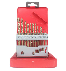 Drillpro 13/19/25 PCS HSS 1-13mm Drillpro M35 Bit Set Cobalt Twist Drill Bit