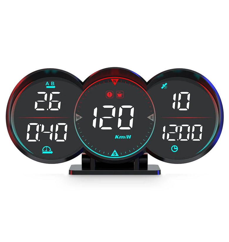 G17 Car Hud Head-Up Display Car Universal Beidou Speed Measurement Time Speed Alarm Head-Up Device