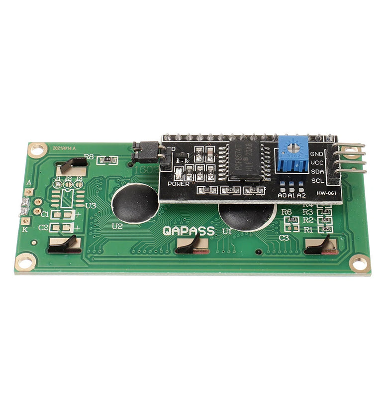 HW-060B 1602 LCD 5V Yellow-green Screen IIC I2C Interface Module 1602 LCD Display Adapter Board