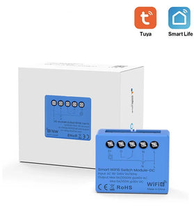 Tuya Mini WiFi 6 Smart Dry Contact Switch Module Timer/Random Timer/Cycle Timer/Schedule/Countdown Function Smart Life APP Works with Alexa Google Home