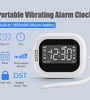 TS-BC700 Portable Vibrating Alarm Clock with 2.75 Inch Screen Multifunction Rechargeable 1800mAh Battery for Deaf / Elderly / Heavy Sleepers