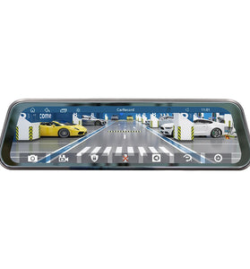 9.36 inch 2.5D Rearview Mirror Dash Cam Touch Screen Carplay Driving Recorder Streaming High Definition Large Screen bluetooth Reversing Rearview Mirror
