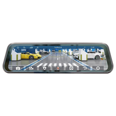 9.36 inch 2.5D Rearview Mirror Dash Cam Touch Screen Carplay Driving Recorder Streaming High Definition Large Screen bluetooth Reversing Rearview Mirror