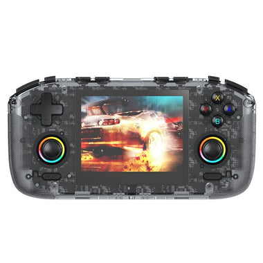 [No Card] RK35H 3.5-inch IPS Screen Handheld Game Console RK3326 Quad-Core WiFi Multiplayer 3D Joystick Game Player 4000mAh Battery Built-in Dual Horns Open Systems