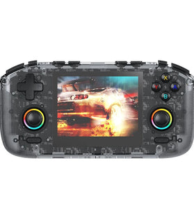 [No Card] RK35H 3.5-inch IPS Screen Handheld Game Console RK3326 Quad-Core WiFi Multiplayer 3D Joystick Game Player 4000mAh Battery Built-in Dual Horns Open Systems