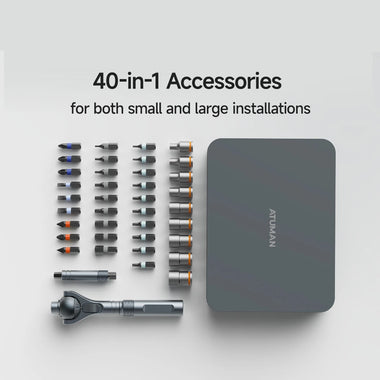 DUKA RS2 Ratchet Screwdriver Set with 40-in-1 Accessories Precision Structure 180 Universal Ratchet Head Multi-Magnetic Design