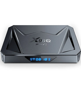 X96Q PRO+ 4+64G Android 14.0 TV Box Allwinner H728 Octa-core Support WiFi6 & BT5.X 8K 3D Voice Media Player Gigabit Ethernet Set Top Box with Remote Control