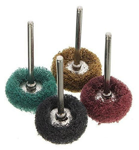 40 Pack Abrasive Buffing Polishing Wheel Set 1 Inch Fine Medium Coarse Grit Rotary Tool Accessories Rust Removal Metal Jewelry Polishing