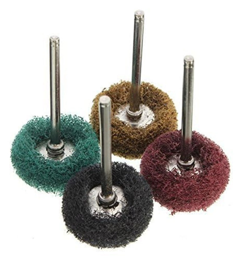 40 Pack Abrasive Buffing Polishing Wheel Set 1 Inch Fine Medium Coarse Grit Rotary Tool Accessories Rust Removal Metal Jewelry Polishing