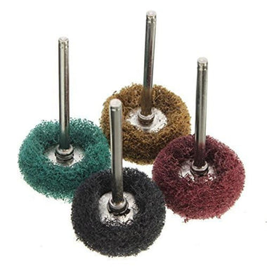 40 Pack Abrasive Buffing Polishing Wheel Set 1 Inch Fine Medium Coarse Grit Rotary Tool Accessories Rust Removal Metal Jewelry Polishing
