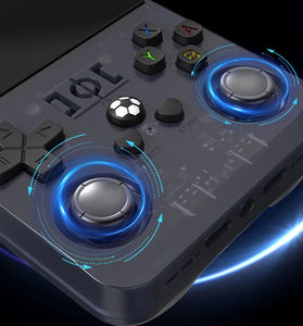 R36Max 128G Open Source Handheld Game Console 4.0-inch Screen Built-in 21000+ Games 4000mAh Portable Dual Hall Joystick Pocket Video Player Supports 30+ Emulators