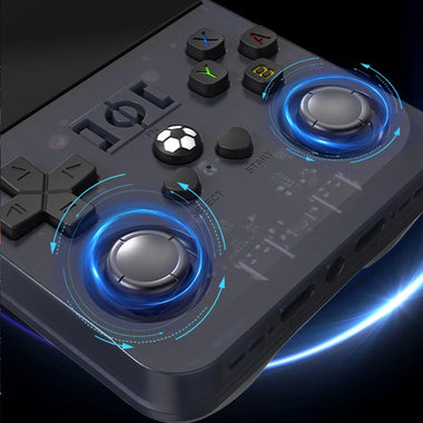 R36Max 128G Open Source Handheld Game Console 4.0-inch Screen Built-in 21000+ Games 4000mAh Portable Dual Hall Joystick Pocket Video Player Supports 30+ Emulators