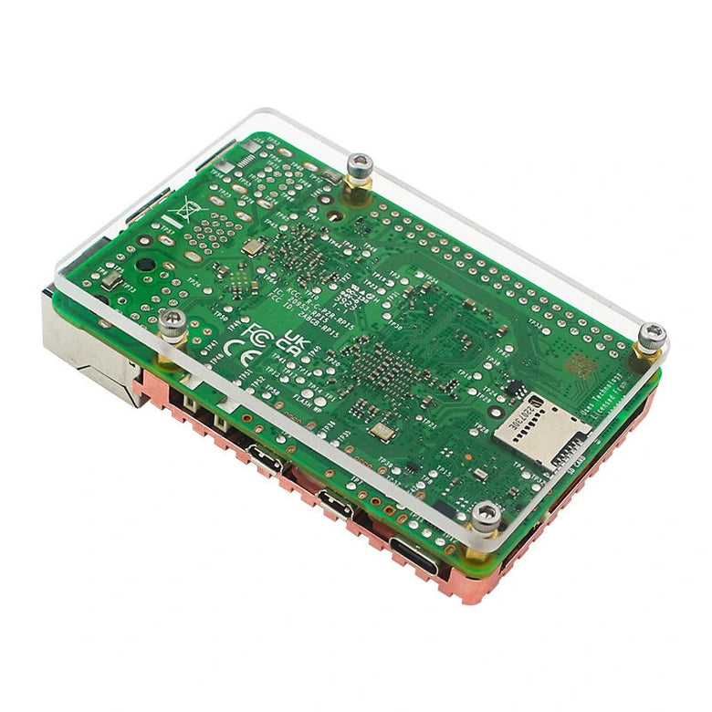 for Raspberry Pi 5 Passive Cooler Heatsink Radiator with Speed Cooling Fan Cooling Radiator Pure Copper