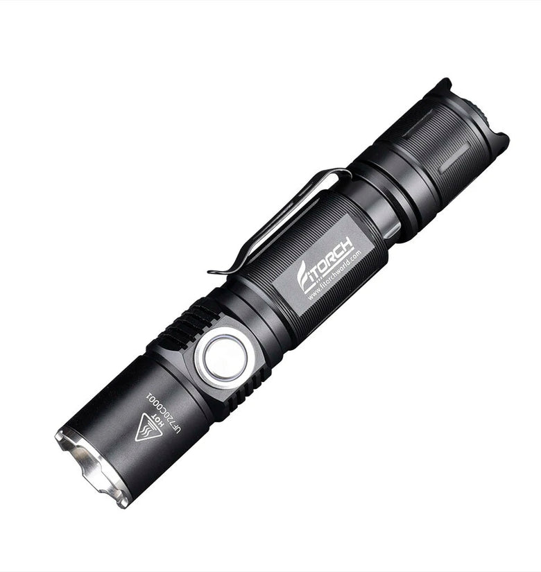 Fitorch P20C 1500 Lumens 245 Meter Throw Type-C Rechargeable Power by 18650 Battery High Output Compact Portable Flashlight