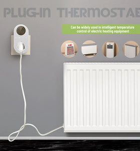 Smart WiFi Thermostat Temperature Controller Plug-in Electric Heater LCD Wireless High Frequency Temperature Controller