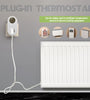 Smart WiFi Thermostat Temperature Controller Plug-in Electric Heater LCD Wireless High Frequency Temperature Controller