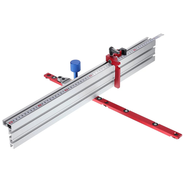 Suitable for Dewalt Miter Gauge System 450mm 0-90 Degree Angle with 600/800mm Aluminum Alloy Fence and Stop Sawing Assembly Ruler for Table Saw Router Table Miter Saw