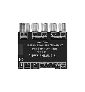 YS-S100L 2.1 Channel bluetooth 5.0 Audio Amplifier Board 50W2+100W High Power Subwoofer Stereo Amplifier Board Module
