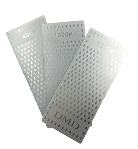 3PCS Diamond Sharpening Stone Single-Sided 400 1000 1200 Grit Versatile Use Kitchen Garden Woodworking Tool Sharpener High Durability