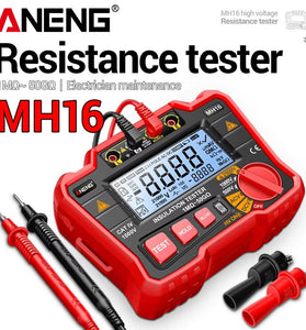 ANENG MH16 Digital Multimeter Insulation Tester 500V/1000V/2500V High Voltage Resistance Meter AC/DC Voltage Ohm Tester
