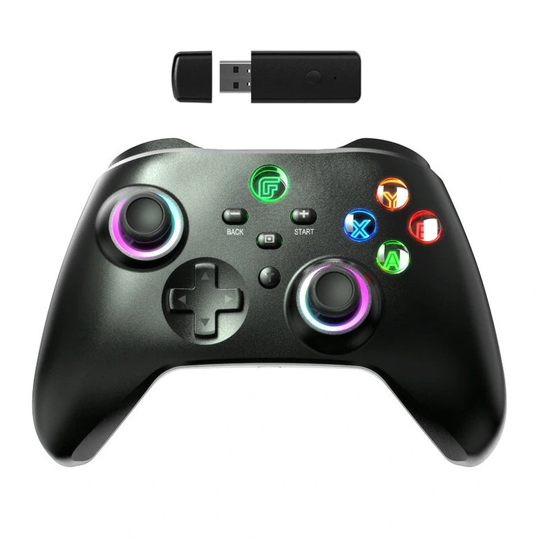 Data Frog RGB Wireless Controller Hall Trigger Joystick Gamepad for Switch Lite Game Controller with Dual-Vibration Turbo Compatible with PC Windows Android IOS