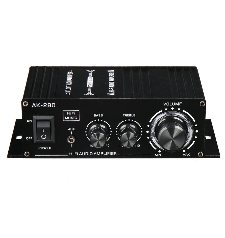 AUTSOME 12V  40Wx2 Power Amplifier 2.0 Channel  90DB Car Small Power Amplifier