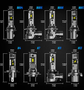 NOVSIGHT A500-N99 Series 2PCS 24000LM LED Car Headlights IP68 Waterproof 100W 6500K Car LED Headlamps High Brightness