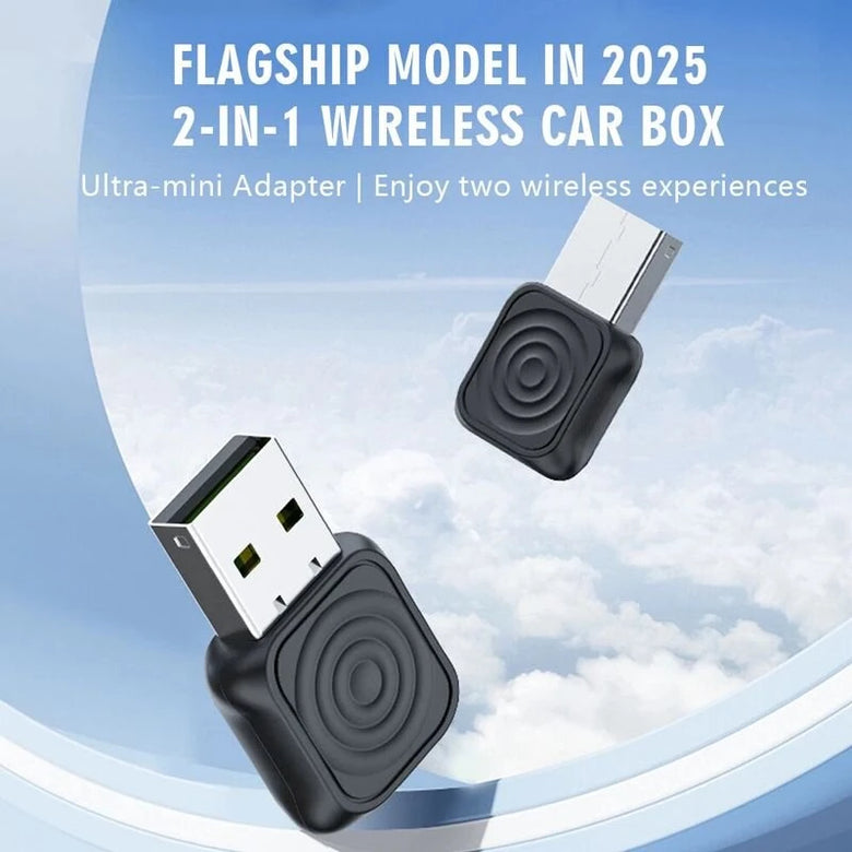 CarlinKit Mini Ultra Wireless USB Adapter for Car CarPlay Android Auto Stability and Convenience Plug and Play