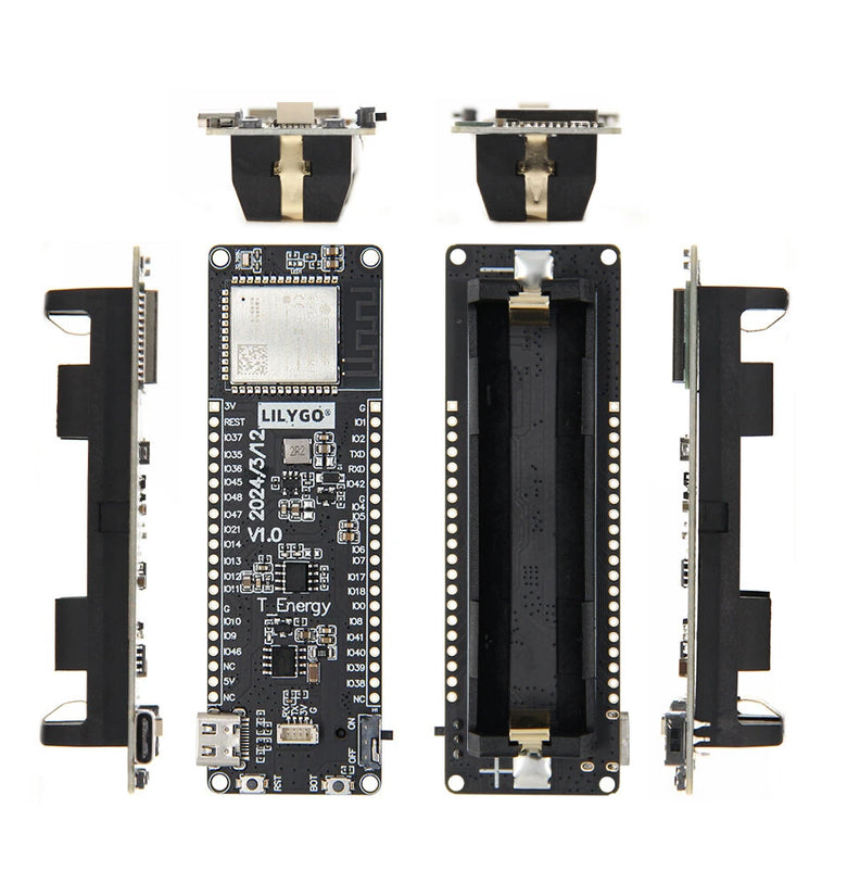 LILYGO T-Energy-S3 ESP32-S3 Development Board 16MB Flash with 18650 Battery Holder WiFi bluetooth Module for IoT Projects